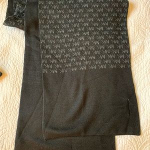 Michael Kors black hat and scarf set